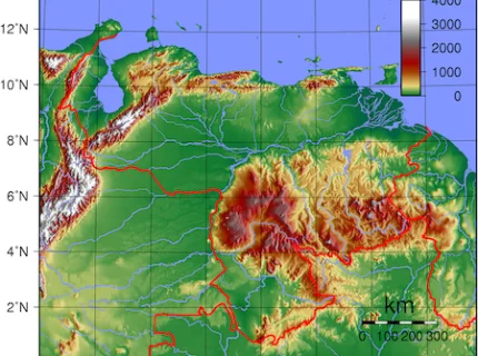 topographically
